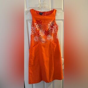 Pendleton Orange Floral Dress